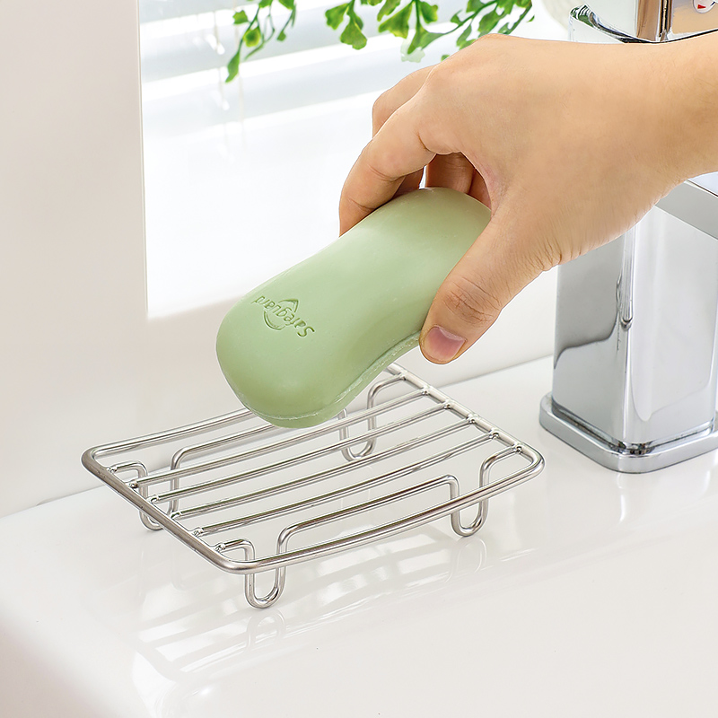 台面304不锈钢肥皂盒香皂置物架