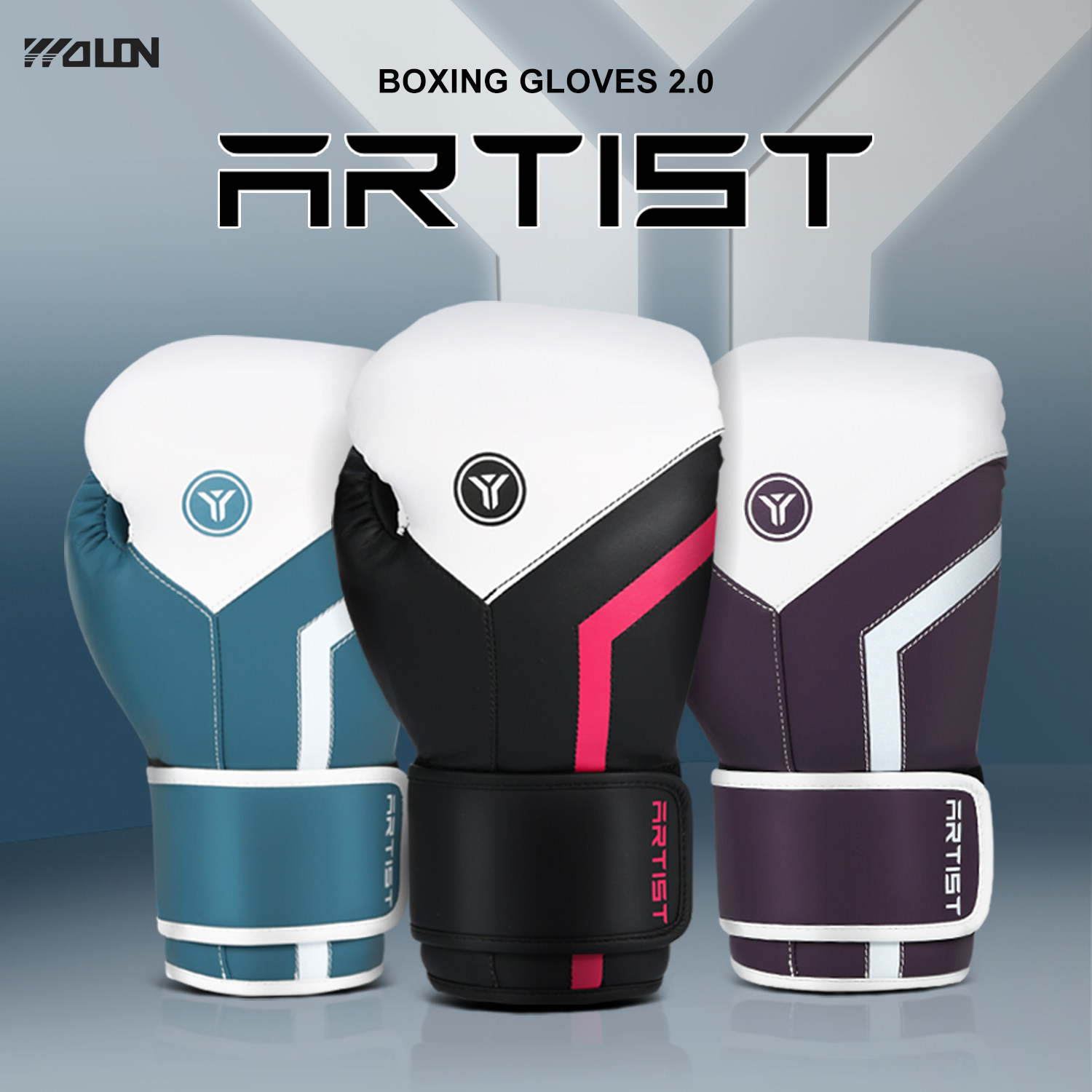 WOLON五龙拳击手套成人搏击格斗训练专业散打泰拳训练拳套