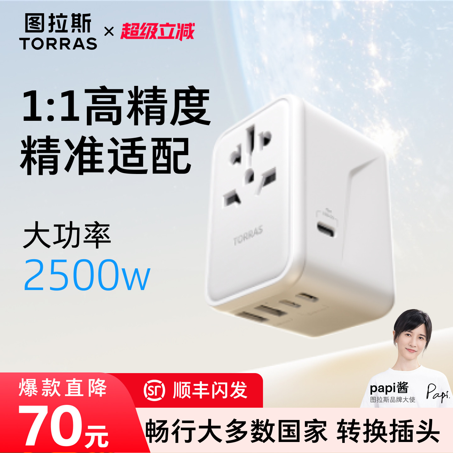 【热销爆款】2500W国际转换插头图片