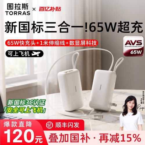 【新国标三合一】新65W低温超充