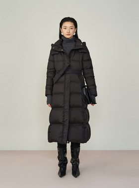 【反季特惠】羽绒服女26冬季新款立领连帽本布腰带收腰显瘦保暖中