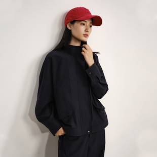 休闲时尚 新品 2026春季 外套女新年红防风舒适立领夹克 游憩新春