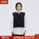 宽松显瘦V领叠穿背心外搭 马夹女26春新品 典雅自持 现代风无袖