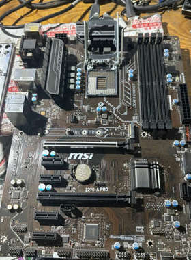 Z270-A PRO主板拆机原装 功能一切正常 还有二片