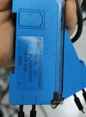 F&C光纤放大器FF-403，实图拍摄，功能正常，蓝色外壳，
