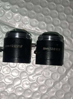 海康6mm1:2.0， 1/1.8