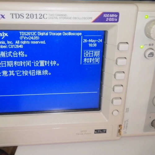 泰克TDS2012C 100M示波器，功能正常，后配的表非