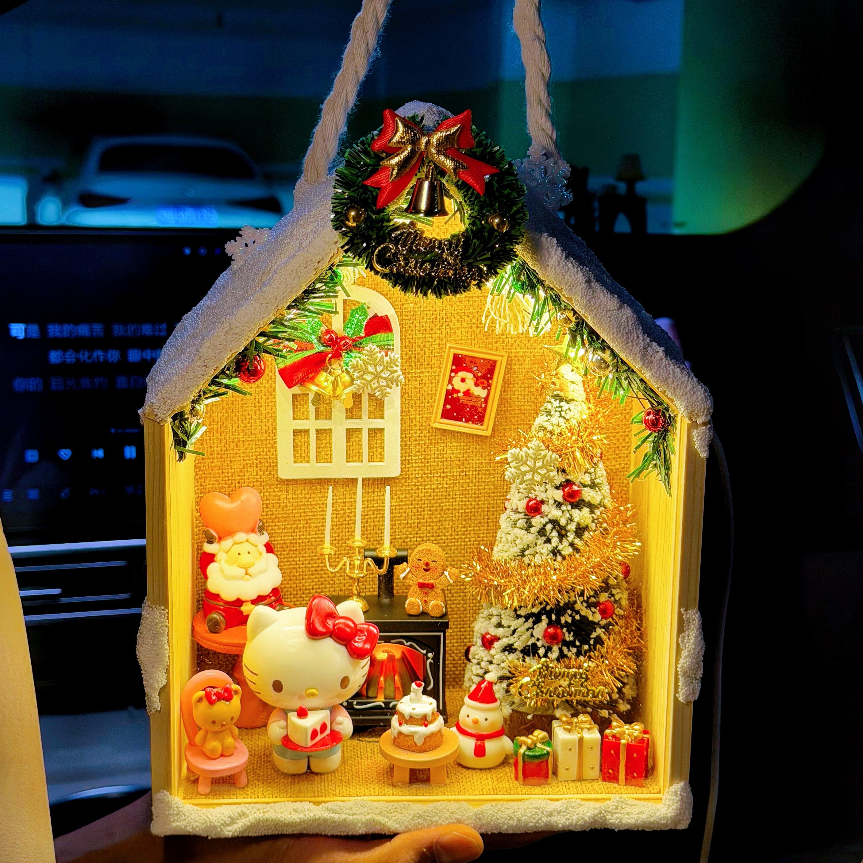 圣诞节蜡笔小新礼物手办周边小夜