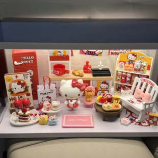 Hellokitty下午茶diy盲盒正版微缩世界系列盲盒潮玩可爱