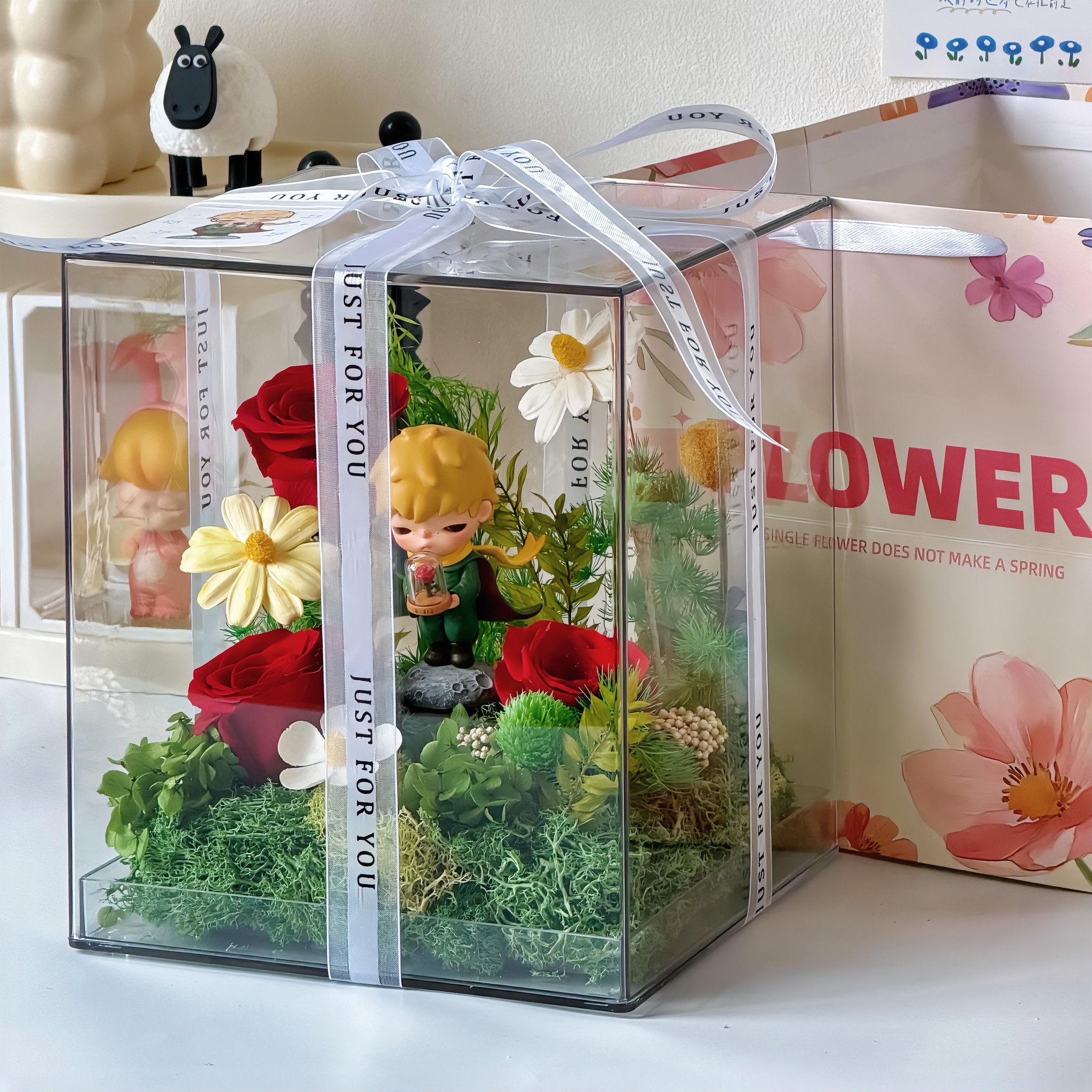 POPMART 小野永生花礼盒泡泡玛特正版送女友跨年新年走心浪漫礼物