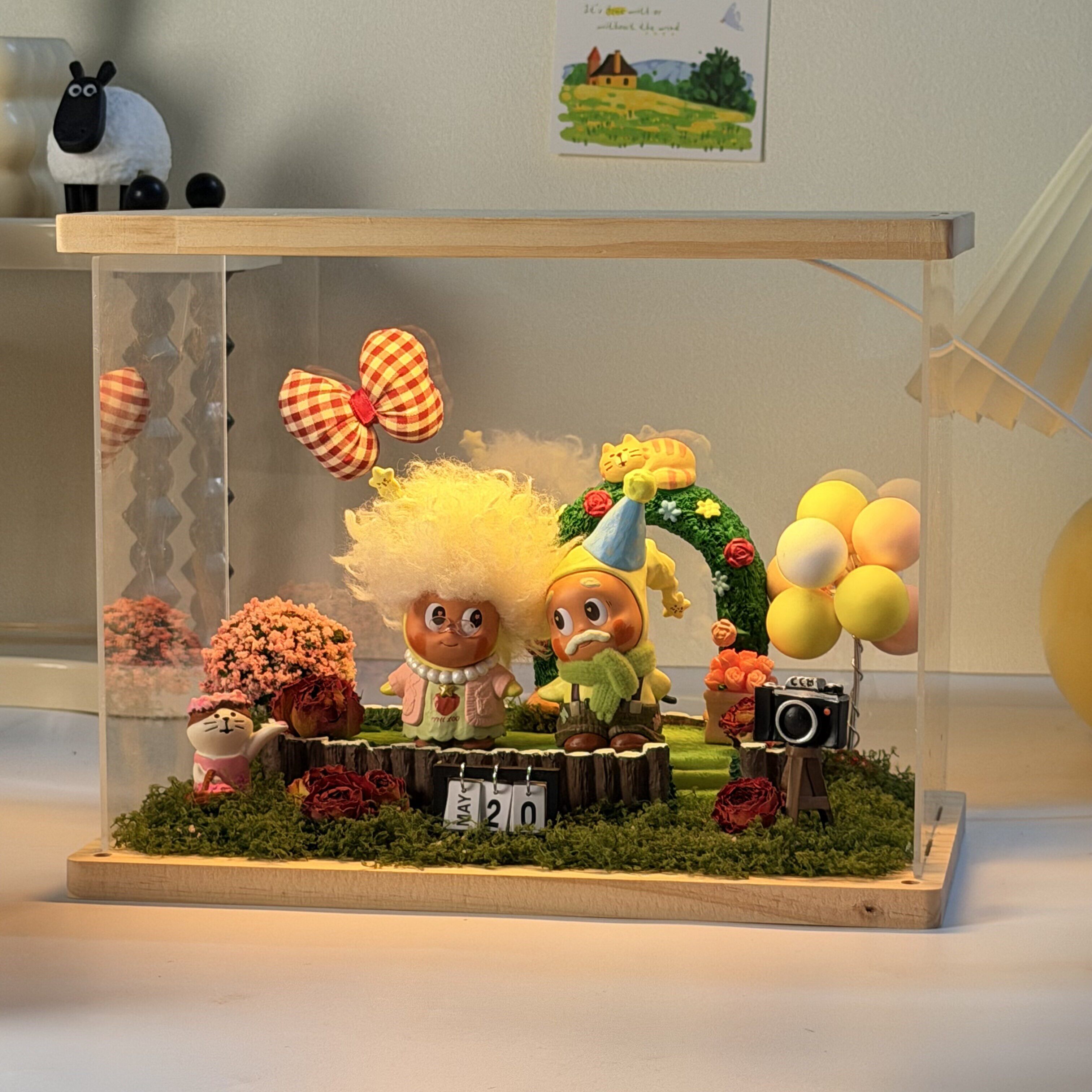 泡泡玛特怦然心动系列摆件新婚礼物小巧精致婚房喜庆