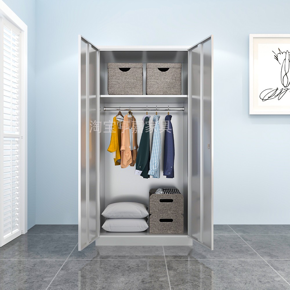 不锈钢衣柜阳台柜储物柜收纳柜