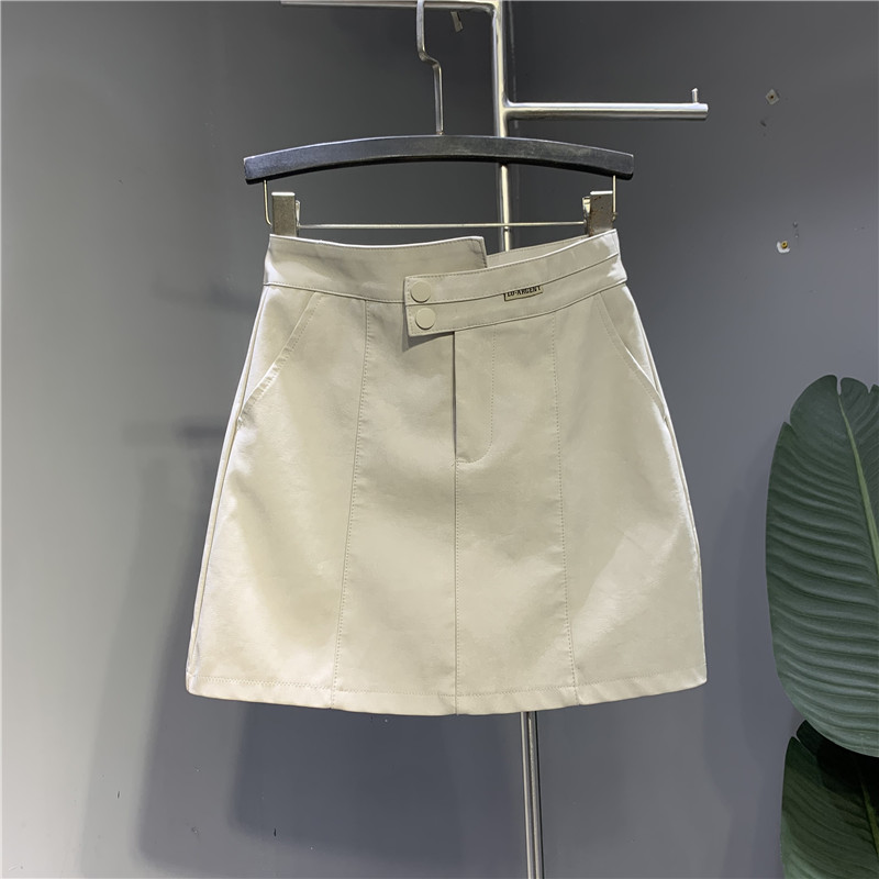 洋气pu皮休闲半身裙短裙