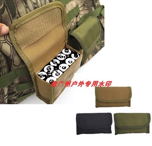 军迷战术散10孔收纳袋户外CS装备腰包121516G子霰弹收纳袋包