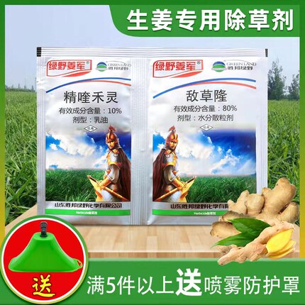 生姜专用除草剂姜田姜地大姜除草剂胜邦绿野姜军精喹禾灵敌草隆