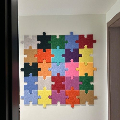 立体拼图毛毡板留言板墙面装饰客厅卧室幼儿园宿舍改造背景墙贴