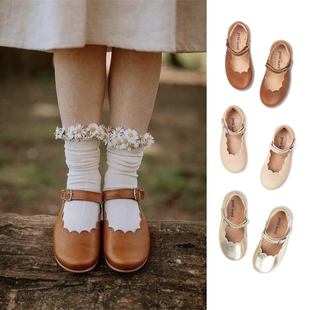 清仓特价 儿童玛丽珍复古皮鞋 24SS丹麦Petit 花边甜美 Nord