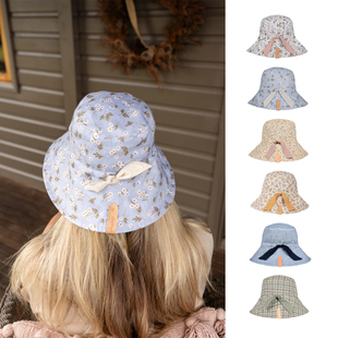 25SS新款澳洲bedhead成人女防晒帽亲子亚麻双面轻薄透气UPF50＋