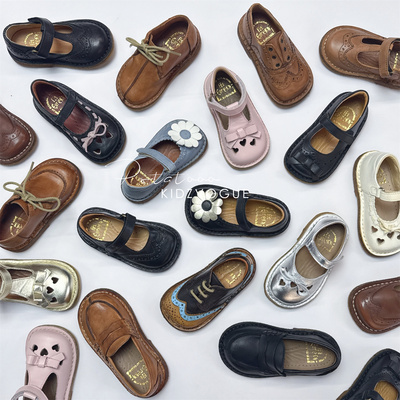 Eureka儿童手工皮鞋软底公主鞋