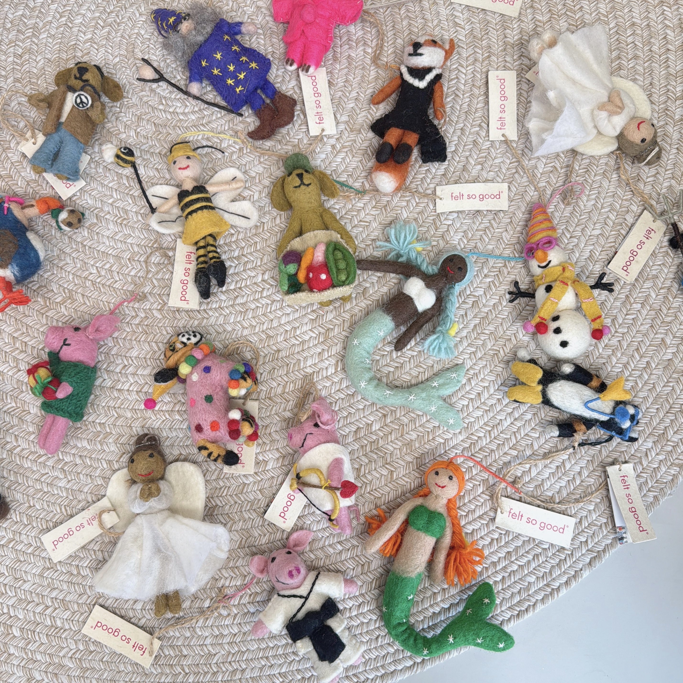 feltsogood手工毛毡包包挂件