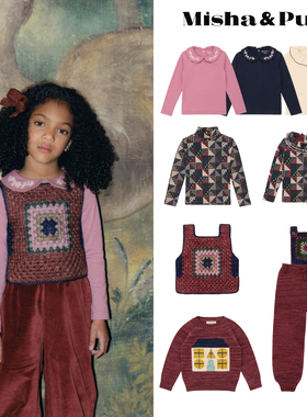 25WI Misha Puff MP Drop2 儿童打底衫毛衣背带裤小马甲印花男女