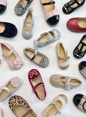 5Z 西班牙Little Winkaa LW女童丝绒百搭公主舞蹈鞋童鞋单鞋