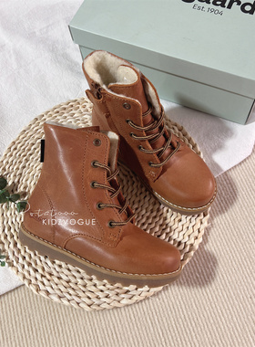 85Z现货丹麦bundgaard儿童棉靴雪地靴加绒保暖防水纯皮羊毛中大童