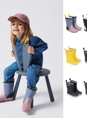 5Z 24AW丹麦bundgaard儿童雨鞋加绒保暖防滑防水宝宝雨靴橡胶