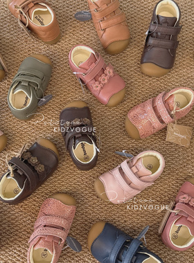 25AW新款现货丹麦bundgaard兔子鞋儿童学步鞋手工纯皮经典小花