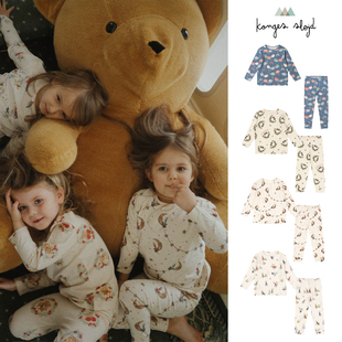 节日系列印花秋衣裤 25AW新款 KS儿童家居服套装 Slojd 丹麦Konges