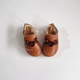公主亮片 芭蕾水滴纯皮短靴单鞋 24AW意大利Pepe儿童手工皮鞋