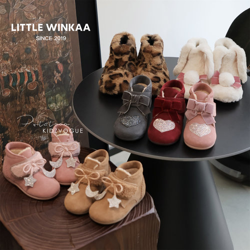 LittleWinkaaLW儿童短靴加绒