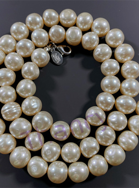 JOANRIVERS异形琉璃珍珠项链