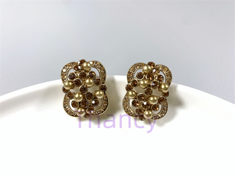 CAROLEE复古金珍珠耳夹