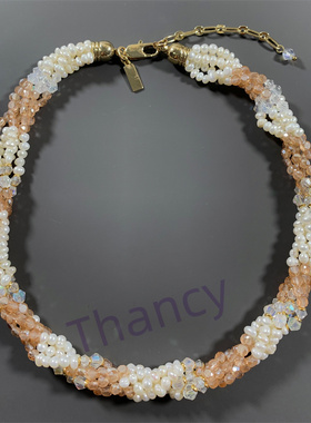 BAUBLEBAR打标真珍珠水晶项链