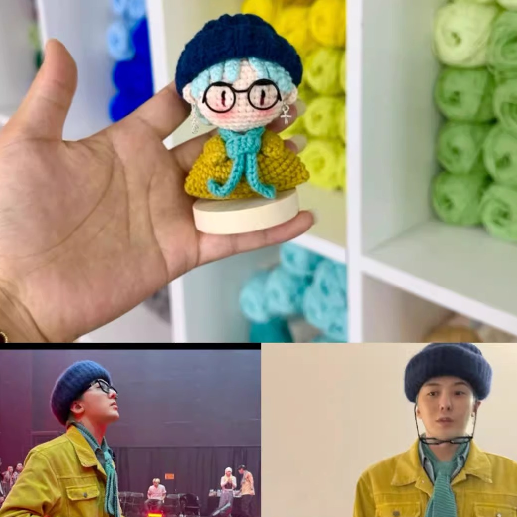 成品手工毛线钩织鸡涌玩偶