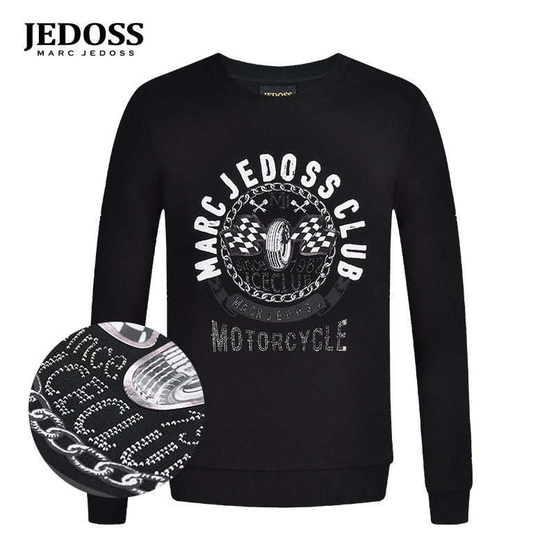 爵迪斯秋季新款印花圆领卫衣