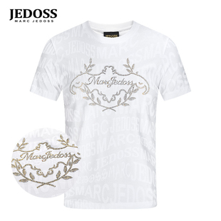 短袖 JEDOSS T恤潮牌0345 炫彩烫钻修身 专柜新款 爵迪斯男装 夏季
