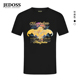 爵迪斯男装 2026春夏新款 炫彩LOGO海景数码 JEDOSS 印花短袖 T恤006
