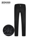 JEDOSS YL862B 字母压凸水印黑色牛仔裤 爵迪斯男装 2025秋冬新款