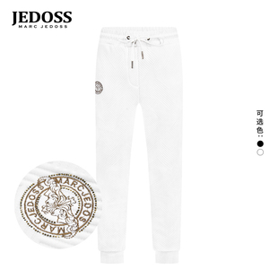 斜纹压印金线刺绣休闲针织裤 秋冬款 BS722 爵迪斯男装 JEDOSS