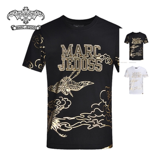 T恤修身 JEDOSS 原创轻奢潮0194 龙纹烫金短袖 专柜款 爵迪斯男装 夏季