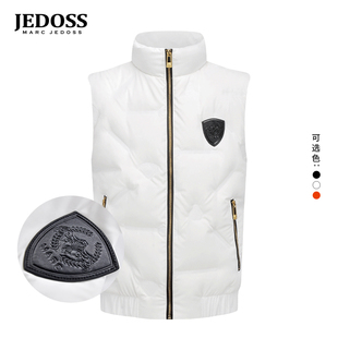 JEDOSS 秋冬款 简约LOGO绣标无袖 短羽绒马甲ZH807 爵迪斯男装