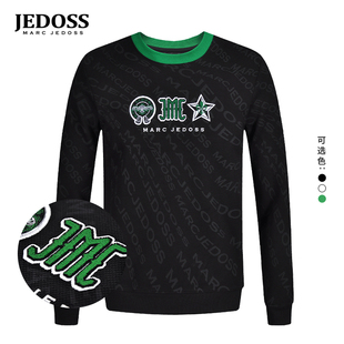 立体刺绣修身 秋冬专柜款 无帽卫衣潮YF065 爵迪斯男装 JEDOSS