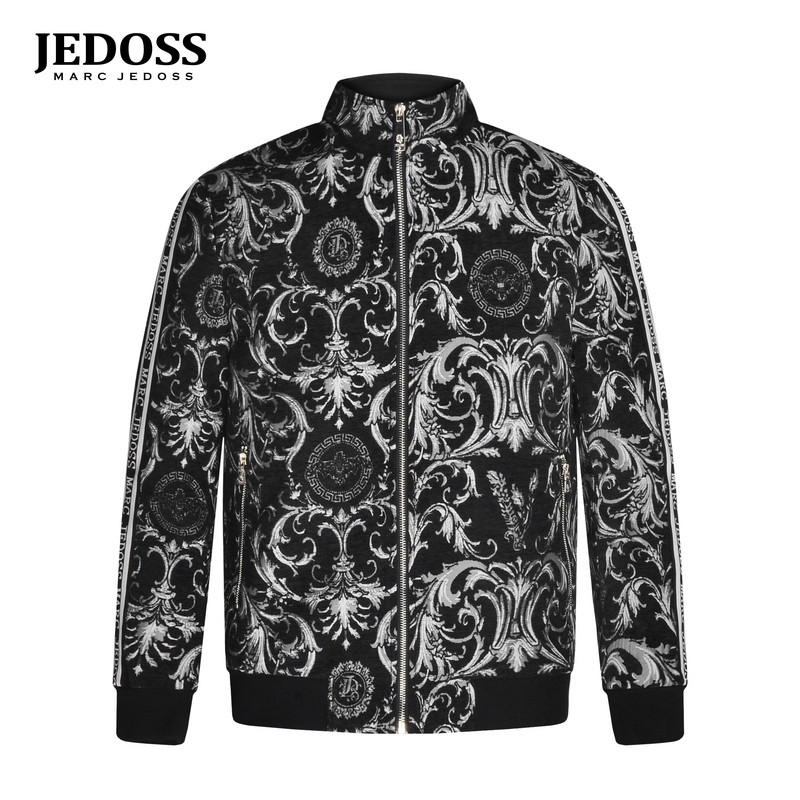 JEDOSS/爵迪斯男装2025秋冬专柜新款欧式满提花夹棉夹克外套TH712