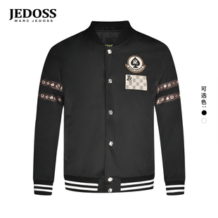 扑克丝网印花夹棉夹克HQ205 2025秋冬专柜新款 JEDOSS 爵迪斯男装