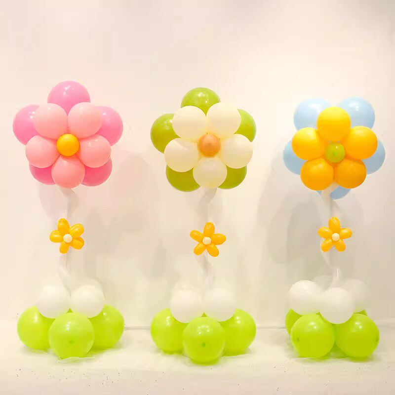 花朵立柱路引六一儿童节学校幼儿园舞台布置宝宝生日店铺开业装饰