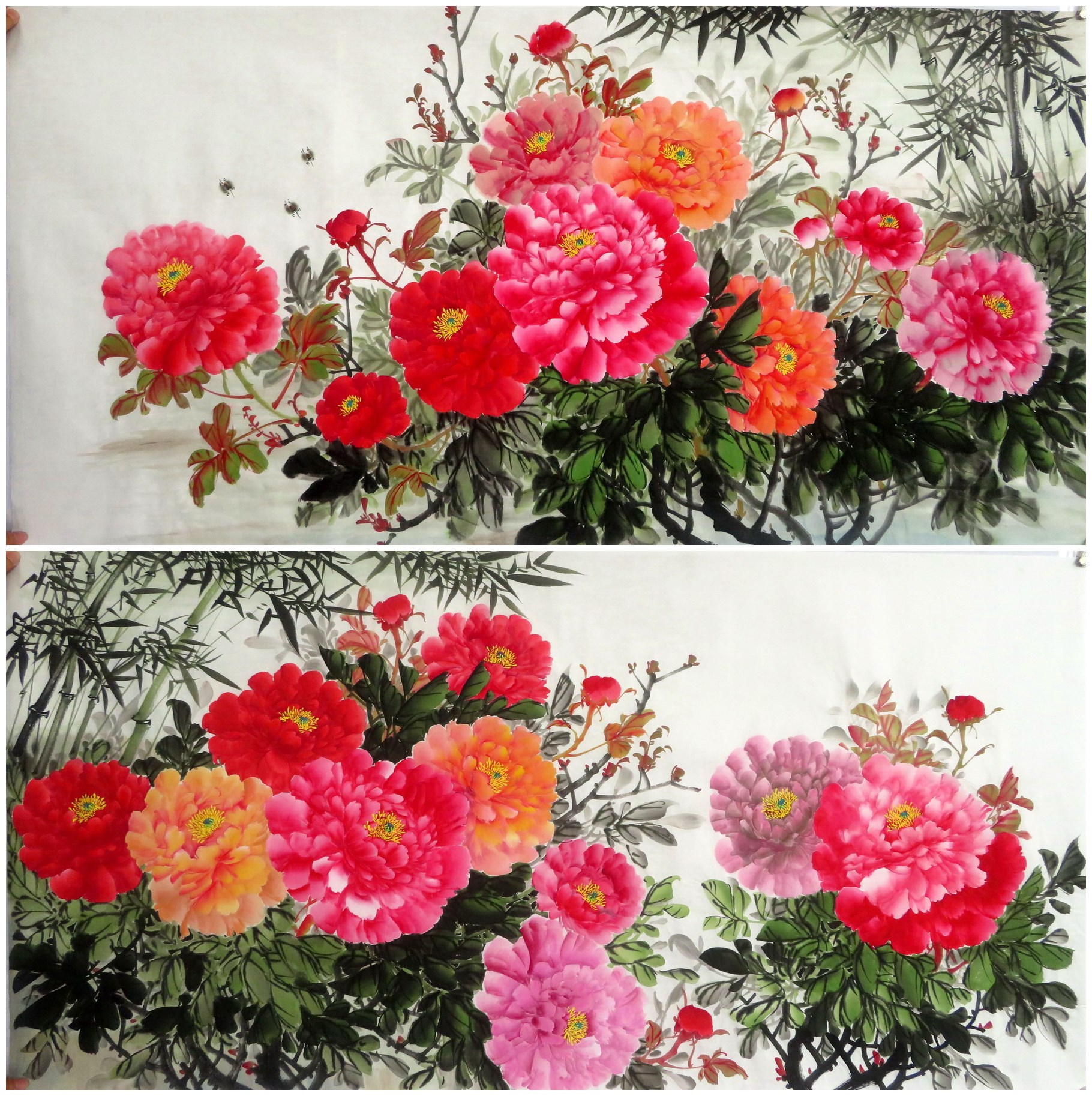 横幅精品国画客厅字画花鸟字画纯手绘四尺牡丹富贵吉祥ms3091300