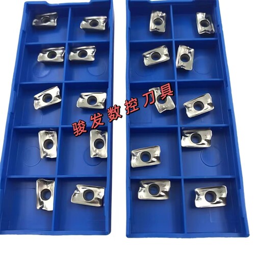 精铣铜铝专用刀片R390-11T308 PM PL 铝用带修光刃模架专用刀