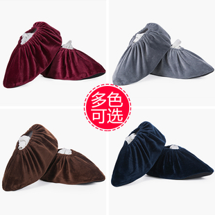 可反复使用绒布鞋套家用室内中小学生微机室机房电脑课专用儿童